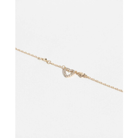 Pulsera Con Corazón Dorado