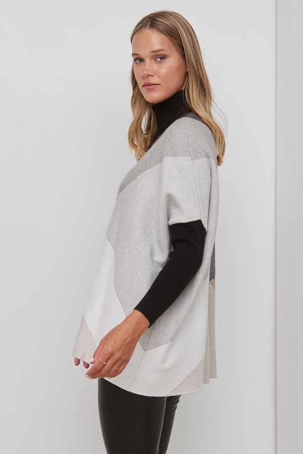 Polera Oversize GRIS/MULTI