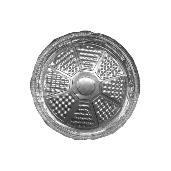 BANDEJA ALUMINIO PARA PIZZA 25X2CM 1100ML CX100 PLATA