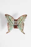 Broche mariposa verde