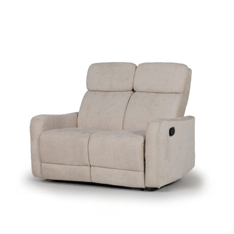 Sofá Pacific (Reclinable) - 2 cuerpos - Tela Microfibra XHR-3 (Beige)