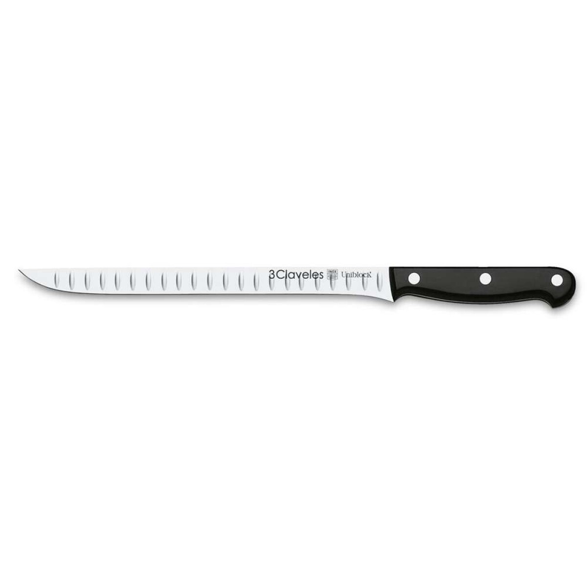 Cuchillo Jamonero Alveolado - Uniblock 24 Cm 