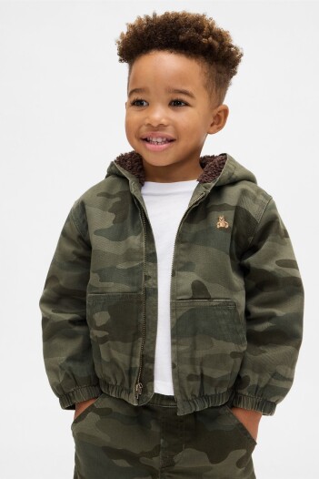 Campera Con Corderito Toddler Niño Camo