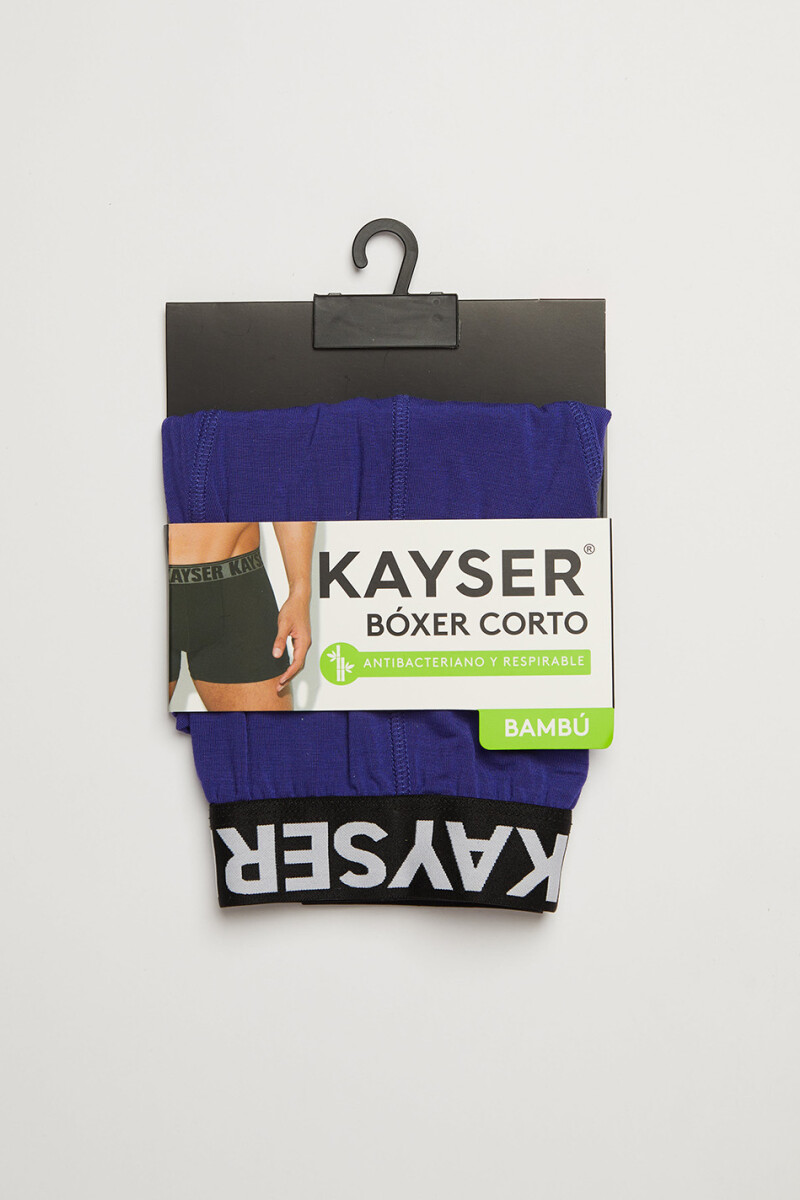 BOXER BAMBU CORTO AZUL