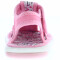 Sandalia de Niña Mini Miss Carol CANI con tela estampada y velcro Rosado