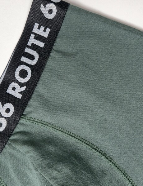 Boxer de algodon con lycra liso Fresh Verde