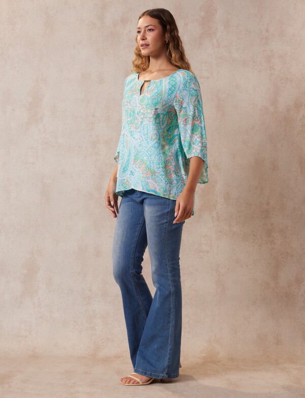Blusa Gasa VERDE/MULTI