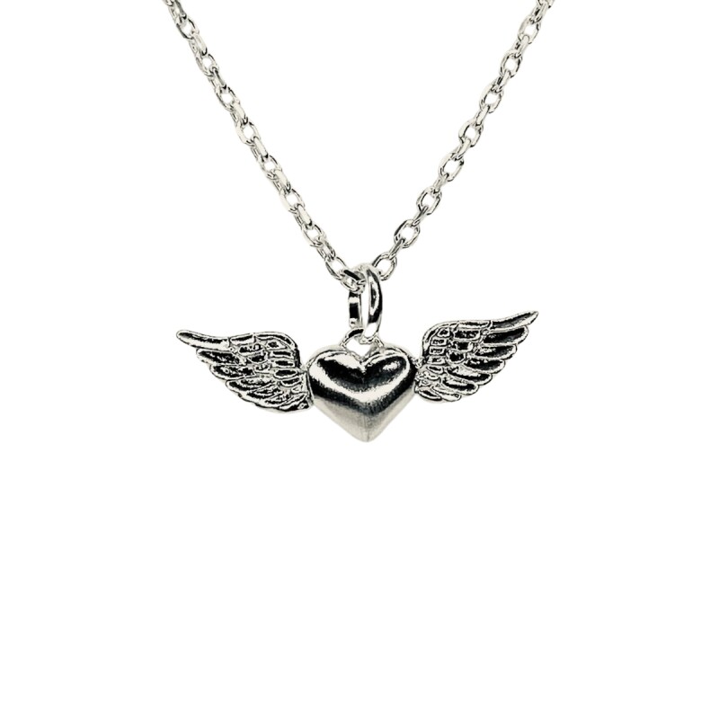 DIJE DE PLATA CORAZON CON ALAS L6dd-126-x2