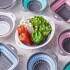 Colador Escurridor Silicona Plegable Frutas Verduras Pasta Variante Color Rosa