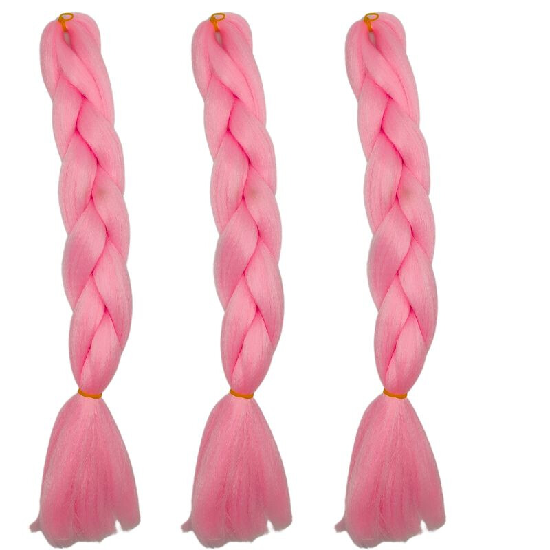 Extensiones de Cabello Sintético Rosado