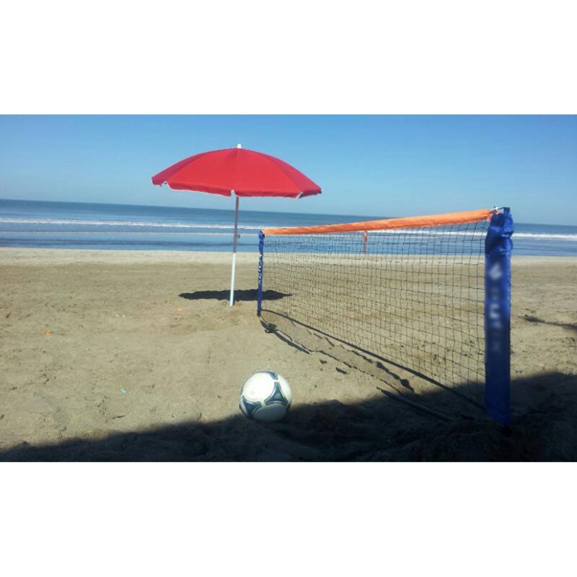 Set Red De Fútbol Tenis + Bolso Soporte Playa Jardín - 5072 — Lemau