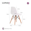 Sillas Eames Lumax Colorido Innovador Moderno Liso