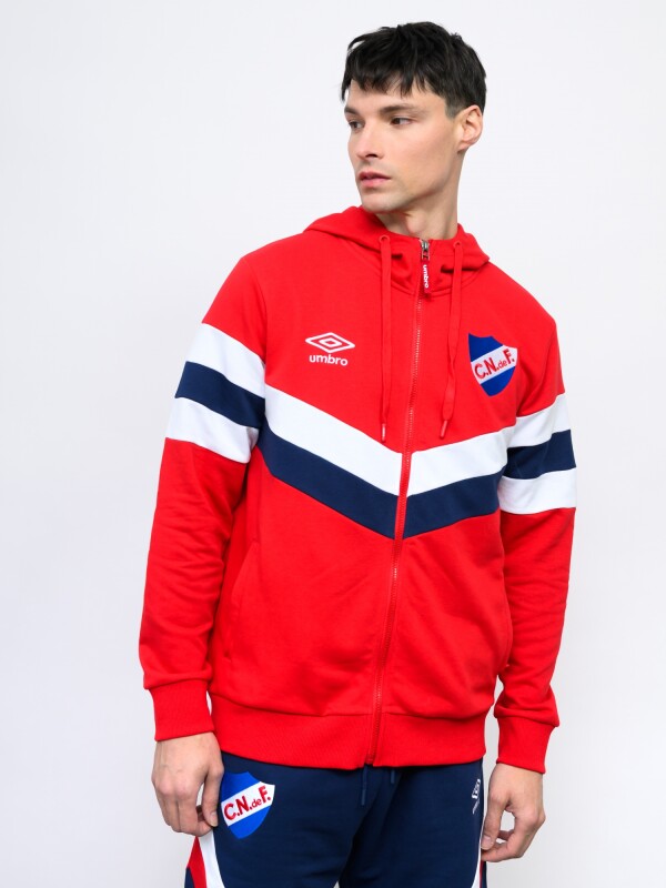 CAMPERA CREW Nacional Hombre Rojo, Azul Marino, Blanco