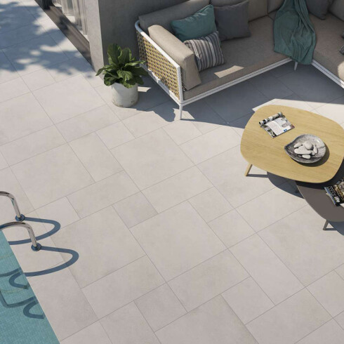 Ceramica Gris Rustico Antideslizante Apto para Piscina 60X60Cm GAMAS DE GRIS
