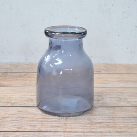 Florero de vidrio grueso cuello de botella Florero de vidrio grueso cuello de botella