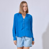 Blusa Plisada AZUL