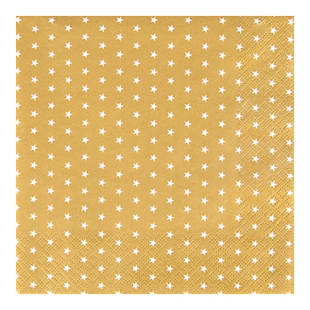SET DE 20 SERVILLETAS AMARILLO PAPEL 6SEC214OR