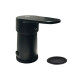Griferia Bidet Con Transferencia En Negro Mate
