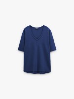 Jersey De Punto Manga Corta indigo