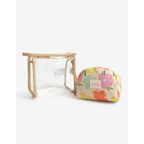 Porta Cosméticos Estampado Flores