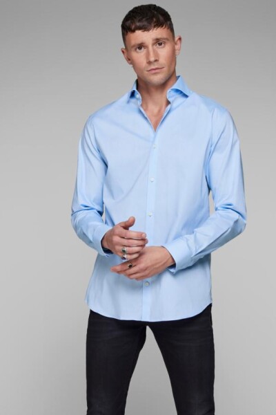 Camisa Clásica Elegante Regular Fit Cashmere Blue