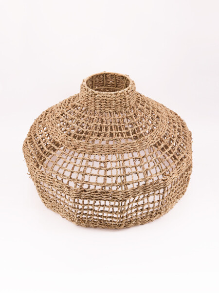 PANTALLA COLGANTE TEJIDA NATURAL