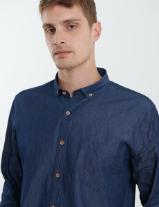 012614 CAMISA HARRY Azul Oscuro