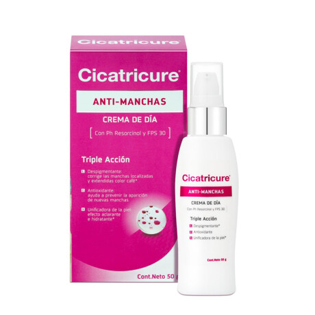 CICATRICURE CREMA DE DÍA ANTI-MANCHAS TRIPLE ACCION 50gr CICATRICURE CREMA DE DÍA ANTI-MANCHAS TRIPLE ACCION 50gr