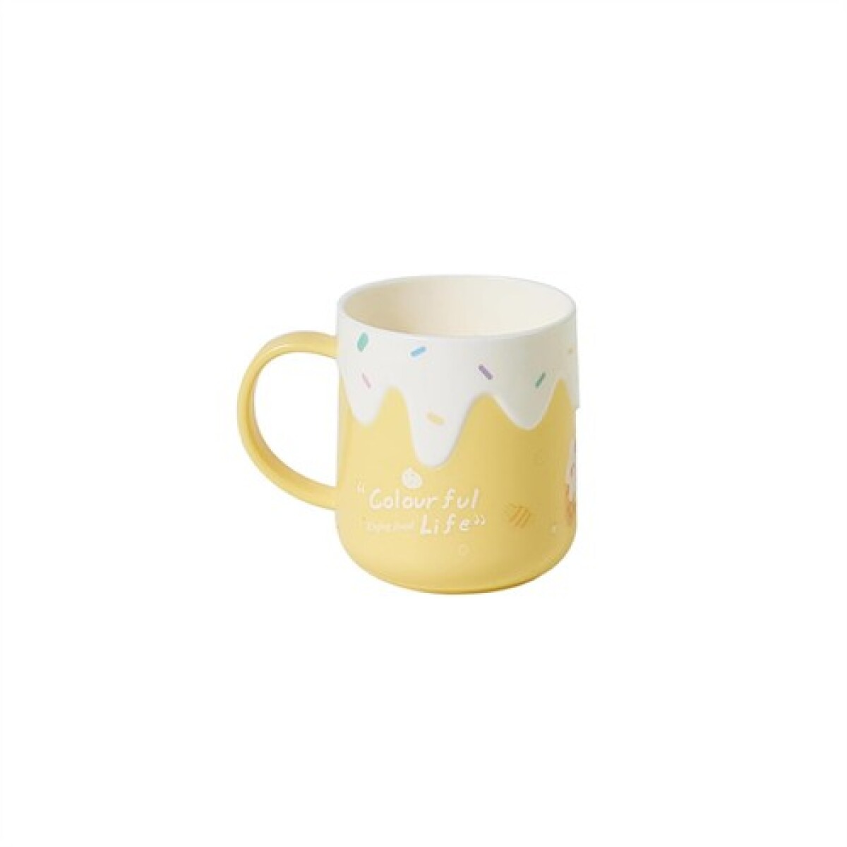 Vaso taza escolar helado - Amarillo 