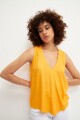 Blusa escote en V mango