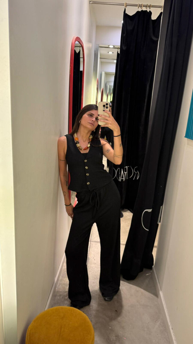 Pantalón Natsu - NEGRO 