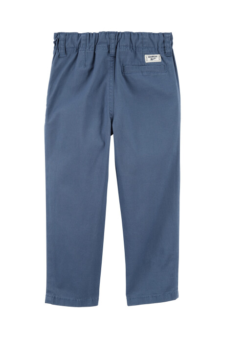 Pantalón clásico de sarga, entallado, azul. Talles 2-5T Pantalón clásico de sarga, entallado, azul. Talles 2-5T