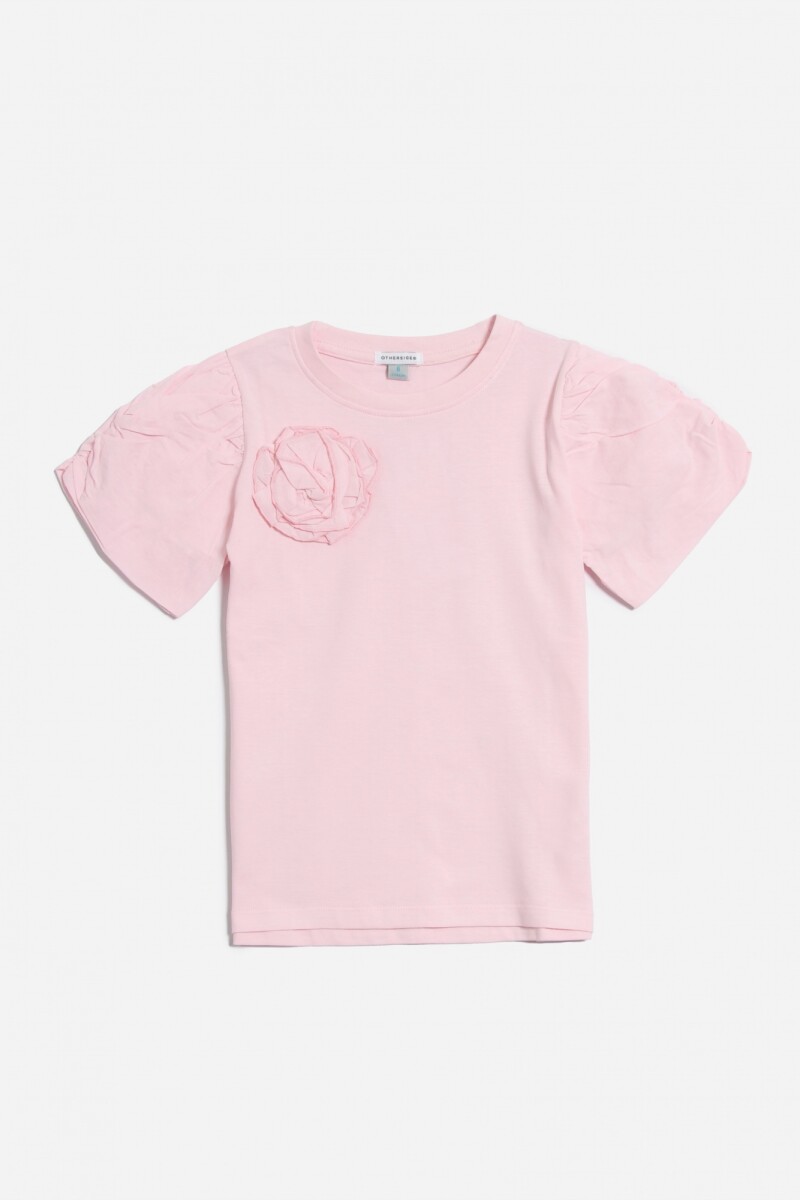 Remera apliques - Rosa 