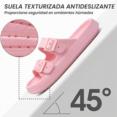 Sandalia Chancleta Hebilla Antideslizante Cómoda Rosa