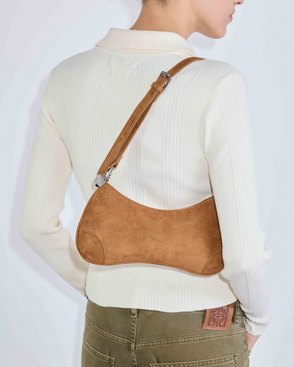Cartera al hombro Liam Oxido efecto gamuza Oxido