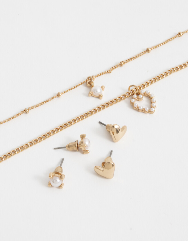 Bijouterie Set Bañada en Oro Bijouterie Set Bañada En Oro - Dorado