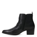 Botas de Mujer Bottero caña baja con hebillas de cuero Negro
