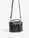 Bandoleras Cartera Formato Bandolera Con Tachas - Negro