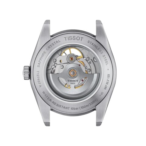 Reloj Tissot T1274071104101 Gentleman Powermatic 80 Open Heart para hombre de acero Reloj Tissot T1274071104101 Gentleman Powermatic 80 Open Heart Para Hombre De Acero