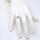 Anillo oro blanco 18k , zafiro y brillantes Anillo oro blanco 18k , zafiro y brillantes