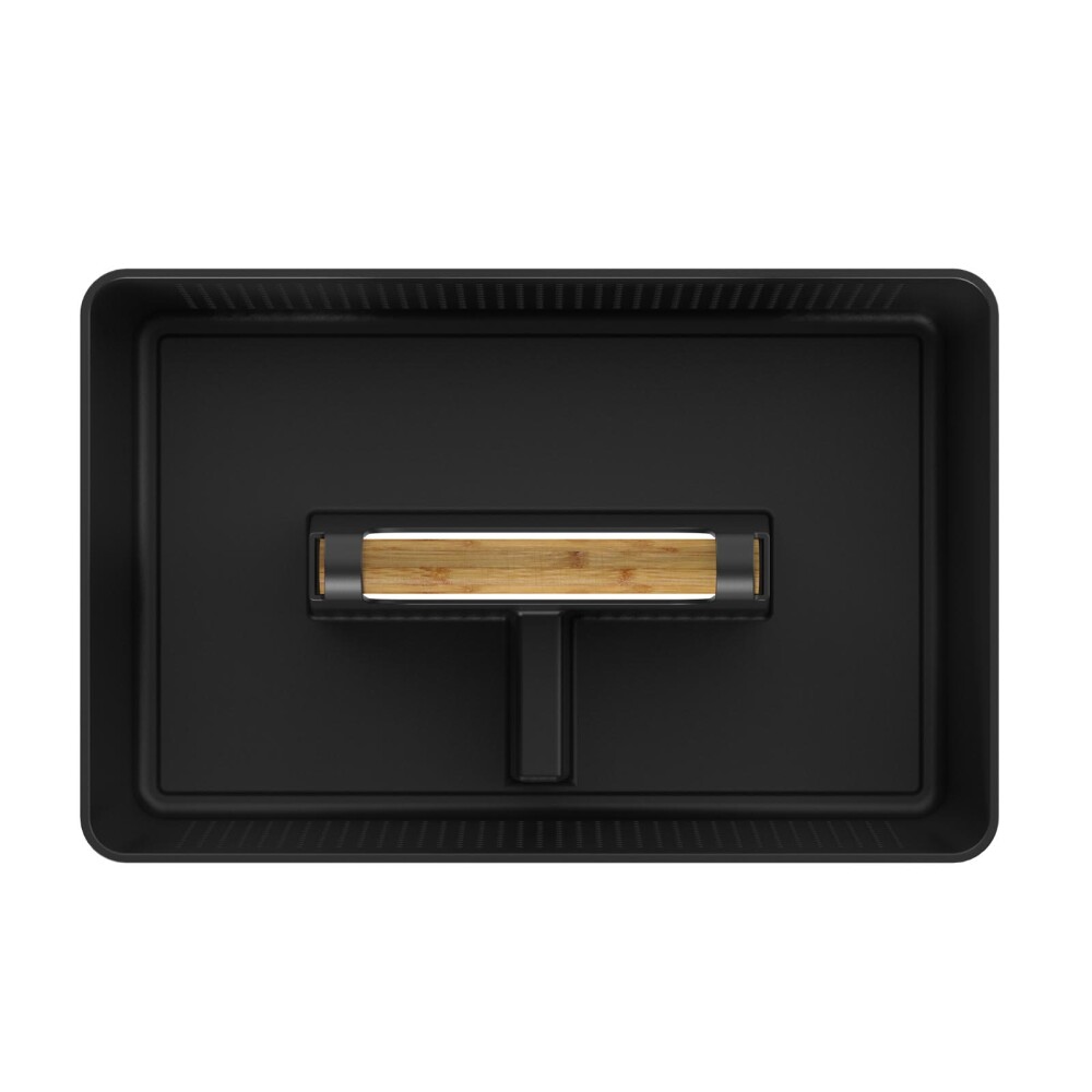 CESTA ALMACENAJE POLIPROPILENO NEGRO FLOW