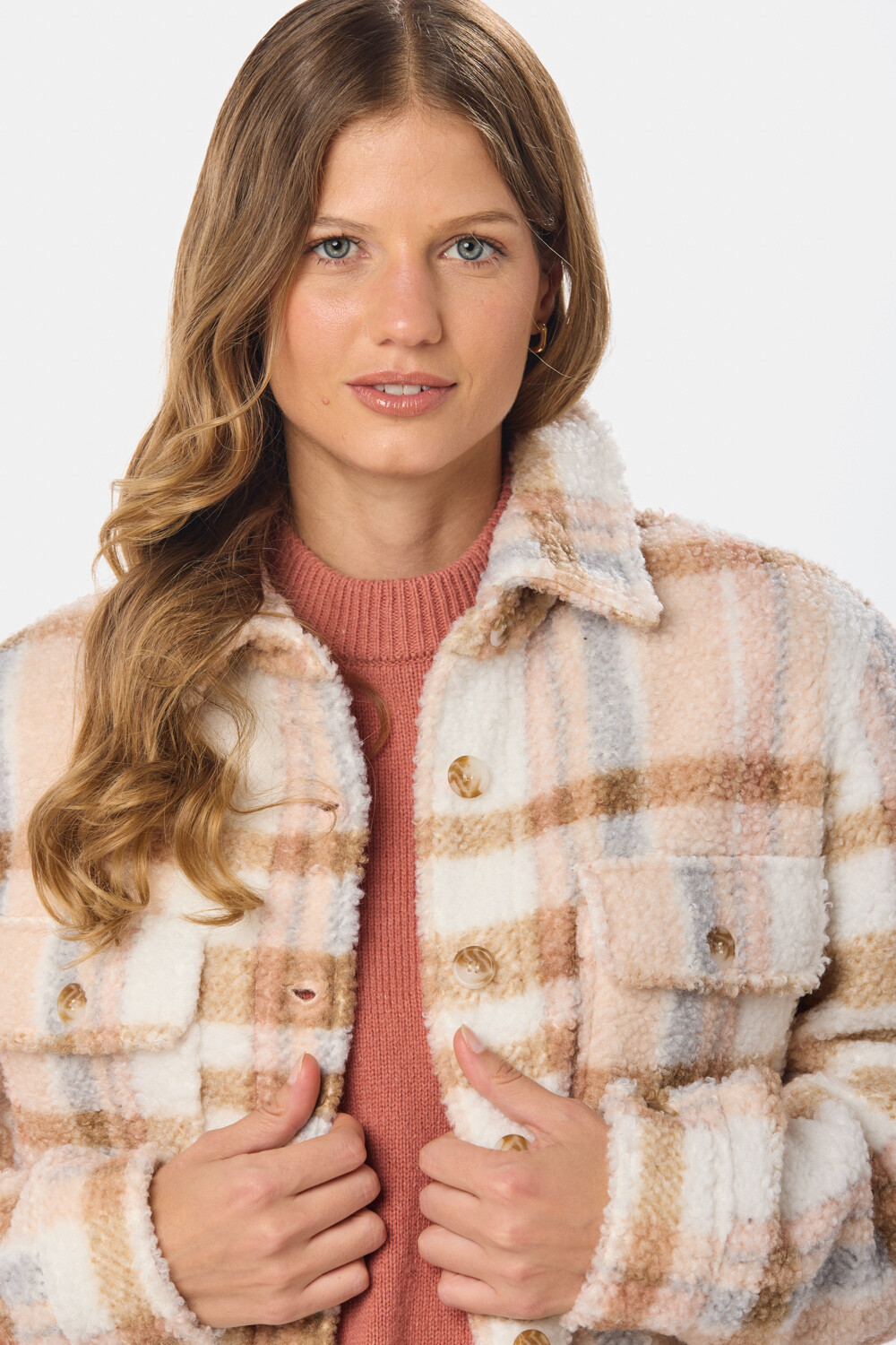 CAMISA DE SHERPA Rosado