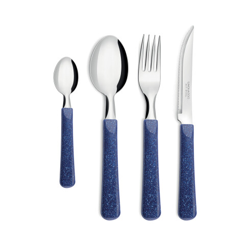 Set x 25 Cubiertos Glow de Simonaggio AZUL