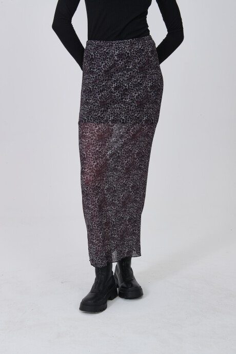 Falda Gazin Estampado 1