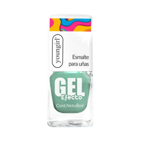 ESMALTE PARA UÑAS EFECTO GEL YOUNGIRL 8ML NUMERO 32- VERDE PASTEL ESMALTE PARA UÑAS EFECTO GEL YOUNGIRL 8ML NUMERO 32- VERDE PASTEL