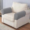 Fundas reposabrazos de sillón gris