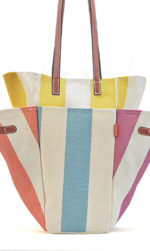 BOLSA MATERA AFRODITA MULTICOLOR VERDE