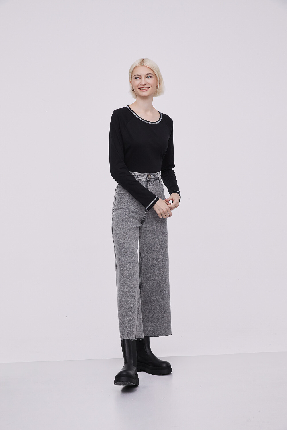 Pantalon Madelin Gris Claro