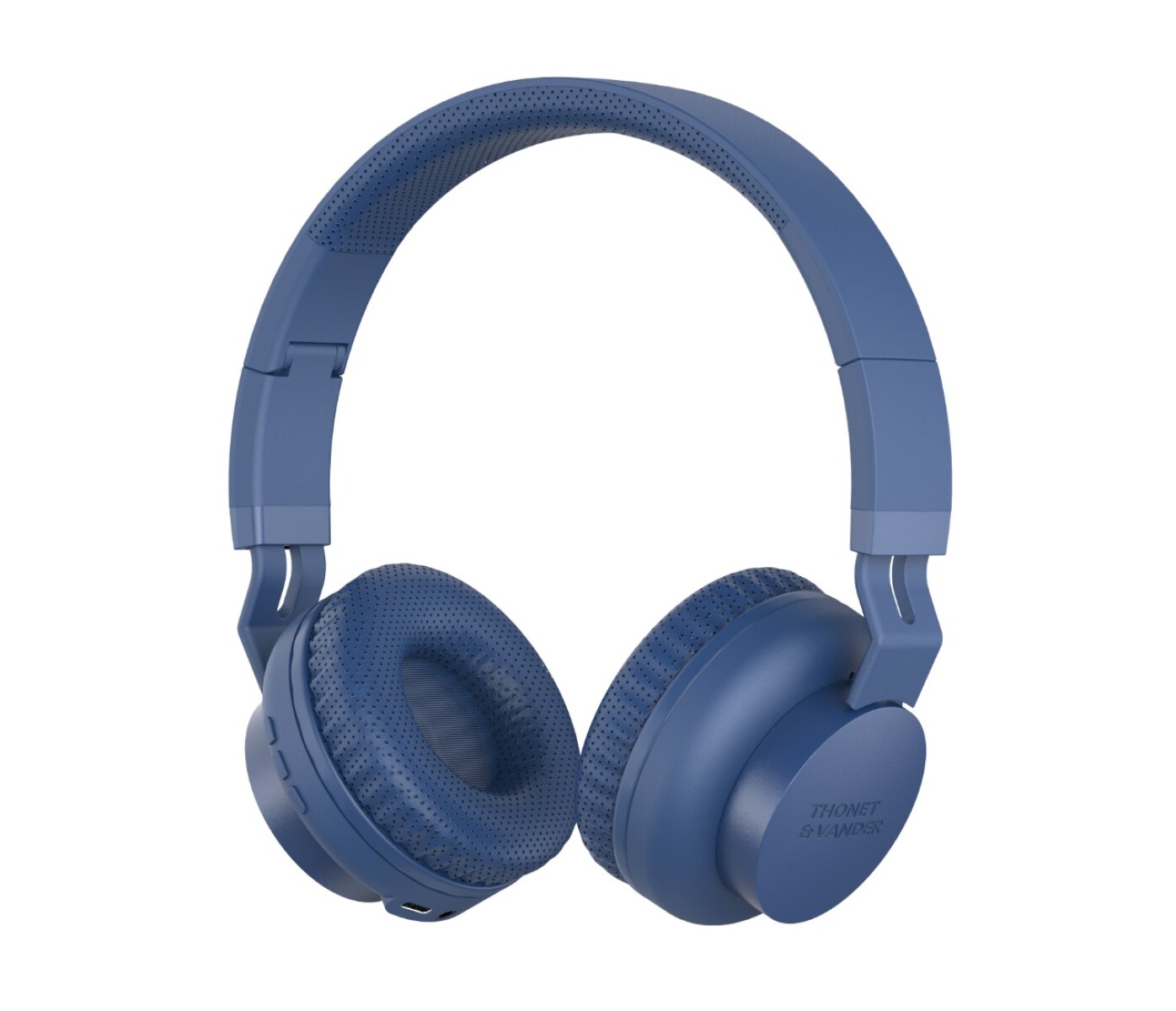 Auriculares Inalambricos Vincha Bluetooth Microfono Miniplug Color Azul 