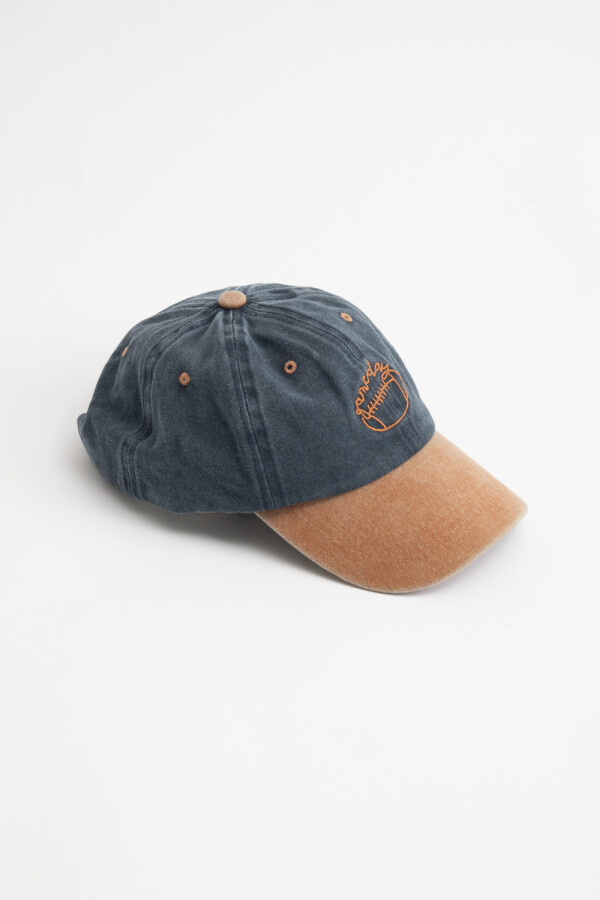 Gorra visera bordado pelota para hombre Azul